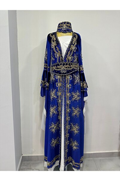 Kayra Modaevi Mavi Büyük Beden Bindallı