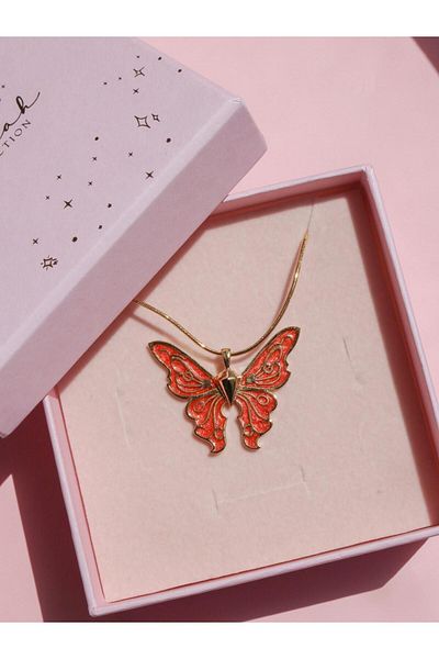 Reorah Collection Red Butterfly necKlace - Guardians of Fairytopia