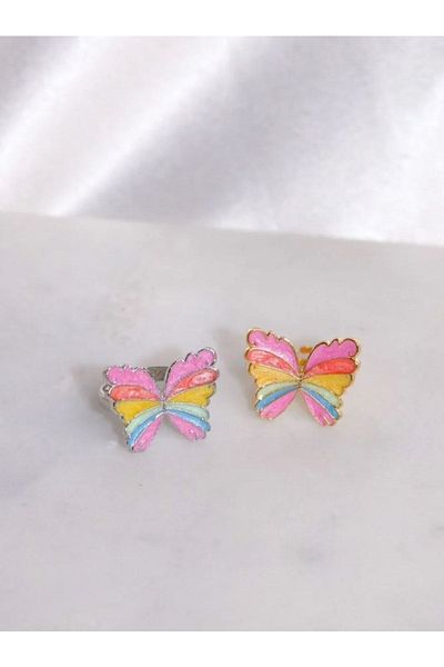 Reorah Collection Elina ''Magic Of The Rainbow'' - Ring and Silver Plated
