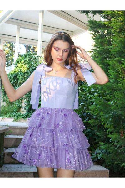 Reorah Collection Purple Sky Dress- Size L