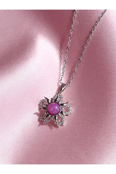 Reorah Collection Rapunzel Sundrop Flower - Steel Necklace