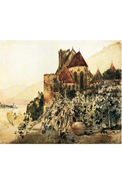 Tablosan Pictură pe pânză vizuală Castel în acuarelă 20x30 Cm Kb27136 20x30 Cm