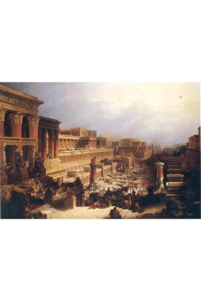 Tablosan Antik Mısır Kanvas Tablo 140x210 Cm Kb22251 140x210 Cm
