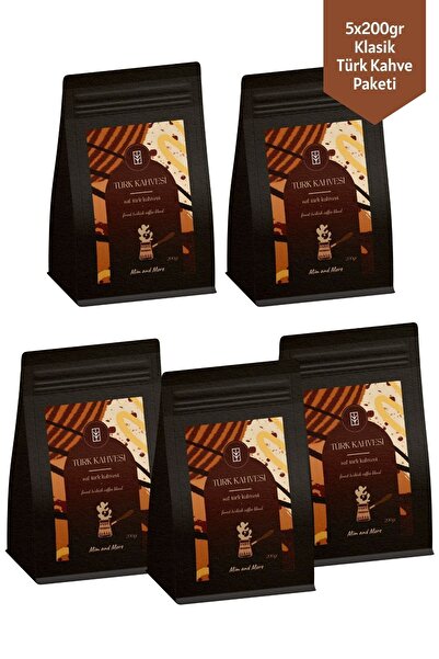 Mim and More 5x200gr Saf Türk Kahvesi Seti