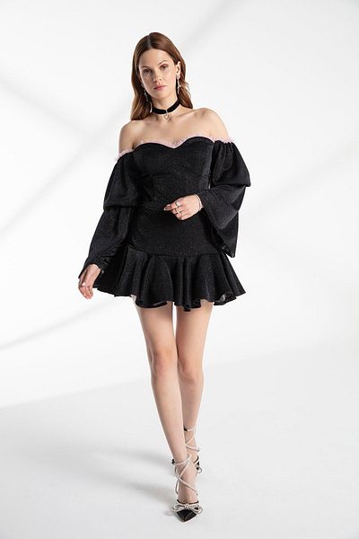 Reorah Collection Black Birthday Dress