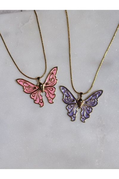 Reorah Collection Guardians of Fairytopia Butterfly Necklace-lilac