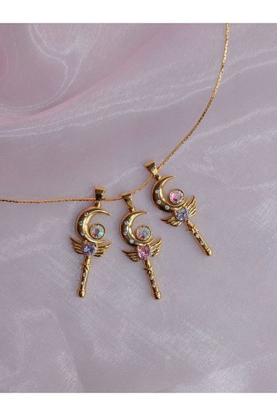 Reorah Collection Sailor Moon Magic Wand Necklace-white