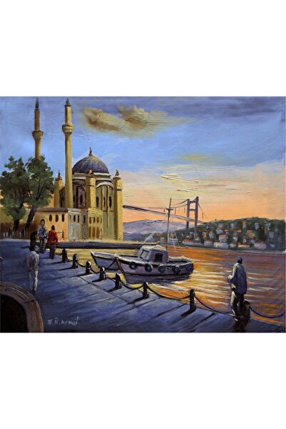 Tablosan Pictură pe pânză cu vedere la Istanbul Ortaköy 30x40 Cm Kb16133 30x40 Cm