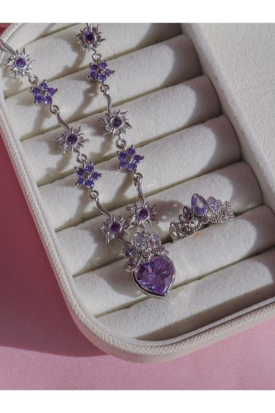 Reorah Collection Rapunzel Royal Sunshine Necklace-Ring Set
