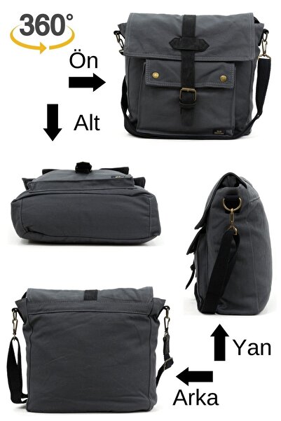 Old Cotton Cargo 7170 - Branco Shoulder Tablet Briefcase, Postman Laptop Notebook Bag