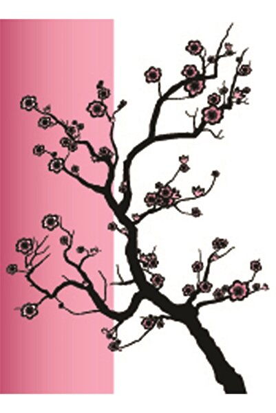 Tablosan Pictură pe pânză cu flori abstracte 20x30 Cm Kb03227 20x30 Cm