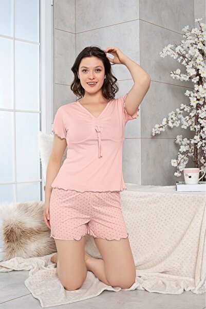 şıklık durağı Summer cotton jersey shorts set