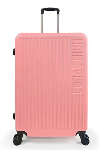 Coral High Abs Pudra Büyük Boy Valiz 16528