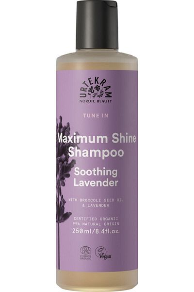 Urtekram Organic Tune in Maximum Soothing, Brightening Shampoo - Lavender - 250 ml - New Product