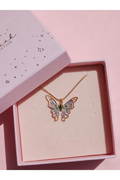 Reorah Collection Fairytopia Elina Kelebek Kolye-altın Kaplama