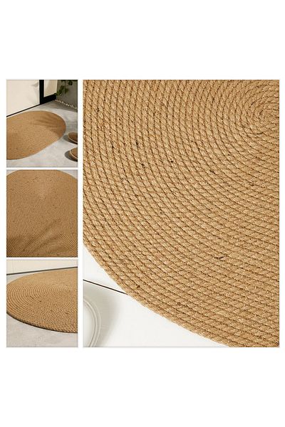 Ocean Home Textile Jute Rope Multi-Purpose Decorative Interior Exterior Door Mat 70x50