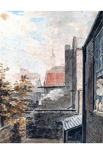 Tablosan Pictură pe pânză Casă cu acuarelă 20x30 Cm Kb27010 20x30 Cm