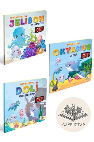 0-6 Yaş Yayınları Moving Books Series 1 (3 Book Set)