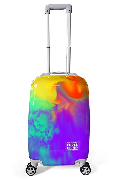 Coral High Renkli Desenli Kabin Boy Valiz (50cm) 16536