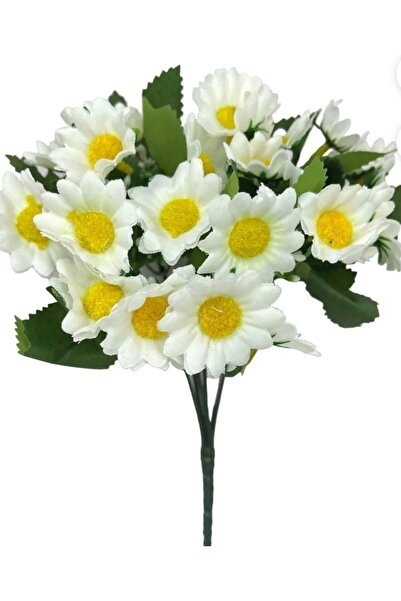 RUZGARCİCEK White Wind Floristic Daisy cu 5 ramuri, flori frumoase pline de n...