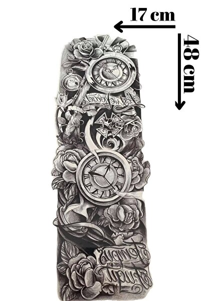 Barly Geçici Saat Figürlü Kol Dövme Tattoo
