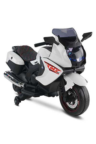 BabyHope XMX-316 Ledli Akülü Motor 12V Beyaz