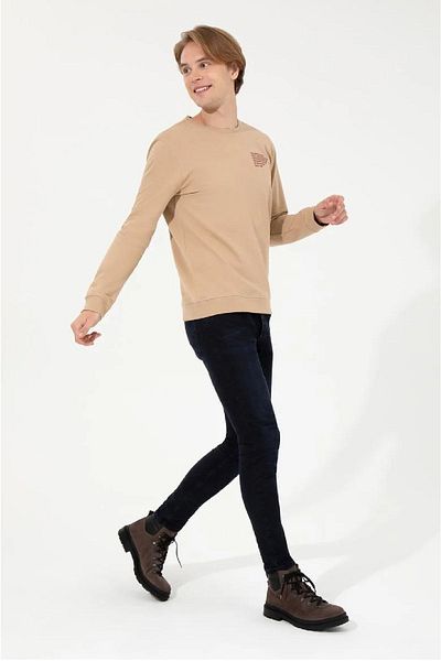 U.S. Polo Assn. Ανδρικό φούτερ με λαιμόκοψη - Relaxed Fit