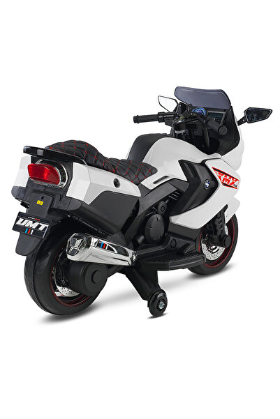 BabyHope XMX-316 Ledli Akülü Motor 12V Beyaz