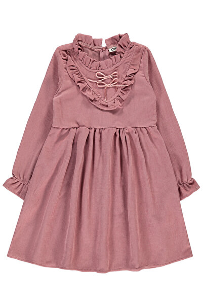 Civil Girls Kız Çocuk Elbise 10-13 Yaş Pudra