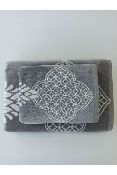 Özdilek Majolika Beach Towel Set - 70x140 Cm - 50x90cm