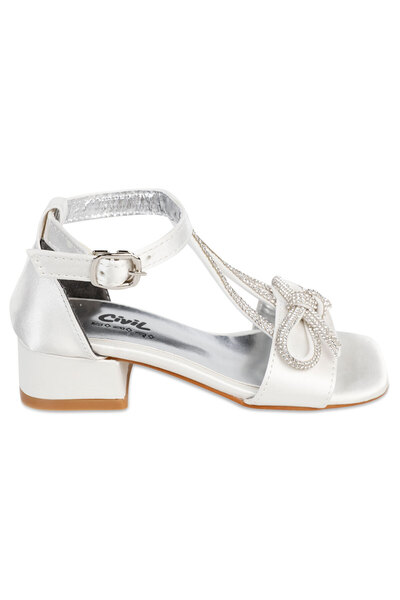 Civil Girls Girl's Mother of Pearl Ballerina Shoes - Size 28-32