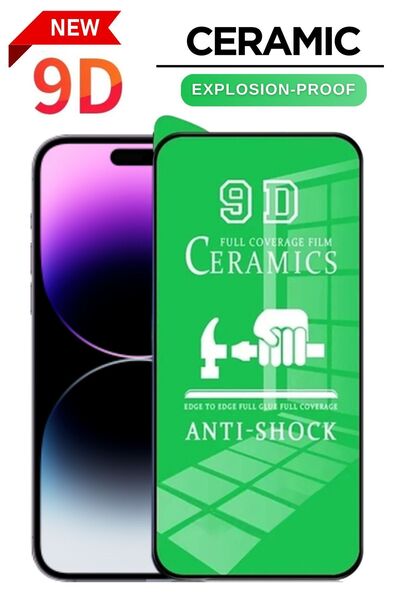 Tntech İphone 14 Ve 13 Uyumlu Tam Kapatan Esnek Seramik Ekran Koruyucu Kırılm...