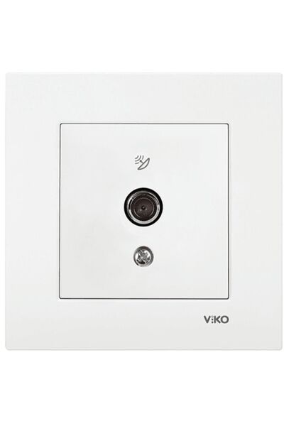 VİKO Viko Karre Satellite Socket White with F Connector (Frame Included)90967009 (4 Pieces)