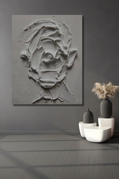 Teona Ahşap Dekoratif Dikey 3 Boyutlu İnsan Silüyeti Duvar Tablo Ahşap Dikdör...