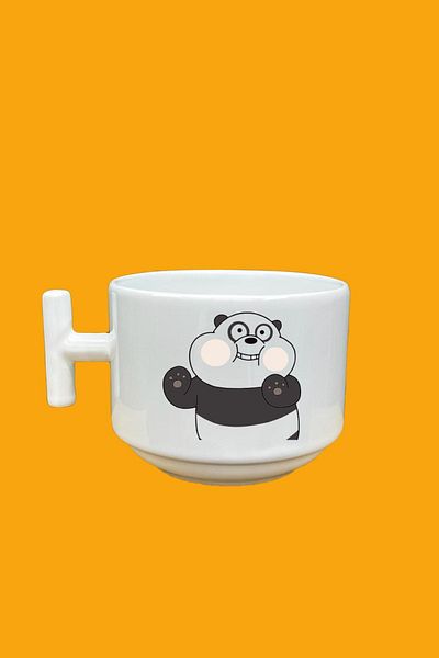 UUR STORE Cute Bear Printed T Mug