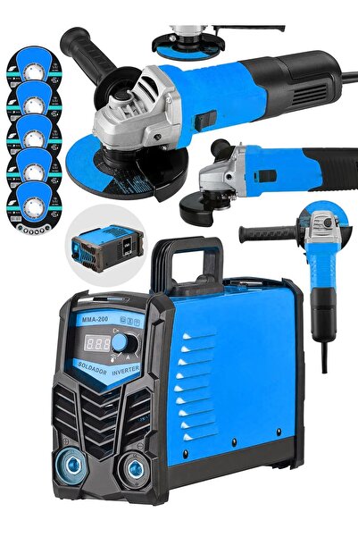 MOONSHOP Pro Alman 200 Amper Profesyonel Dijital Göstergeli Invertör Kaynak M...