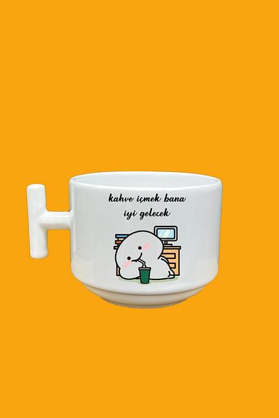 UUR STORE Drinking Coffee Will Be Good for Me Printed T Mug
