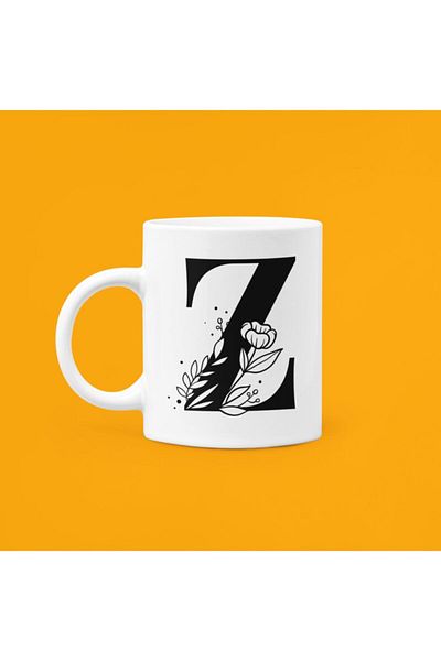 UUR STORE Letter Z Printed Mug