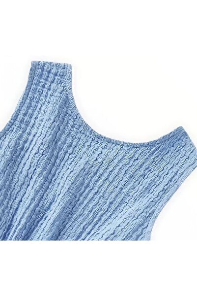 Pink Hippo Kids Salopetă fără mâneci pentru fetiță cu detaliu de fereastră pe spate