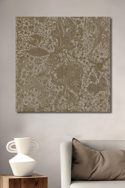 Teona Ahşap Dekoratif Dikey Modern Bitki Desen Duvar Tablo Ahşap Dikdörtgen T...