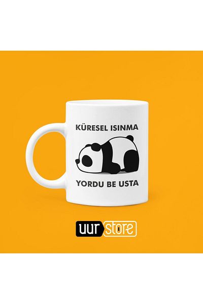 UUR STORE Global Warming Tired Be Master Printed Mug Cup