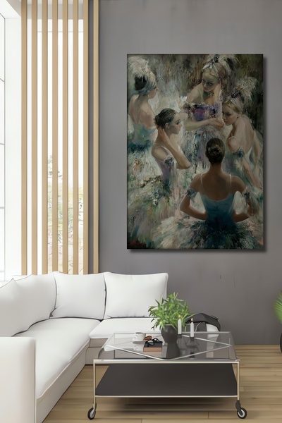 Teona Ahşap Dekoratif Dikey Gelinlik Giyen Kızlar Modern Sanat Duvar Tablo Ah...