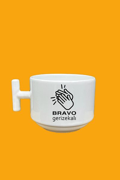 UUR STORE Bravo Idiot Printed Mood T Mug