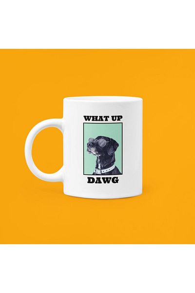 UUR STORE What Up Dawn Printed Mood Porcelain Mug 330ml