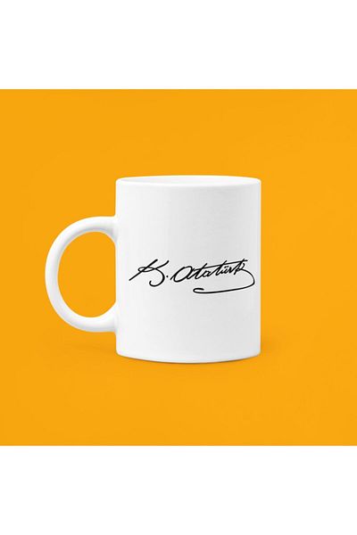 UUR STORE Mustafa Kemal Atatürk Signature Mug