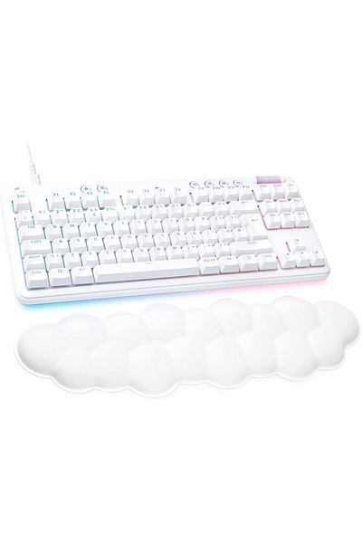 logitech G G713 Wired Mechanical Gaming Keyboard with Tactile Switches (GX Brown) White Mist