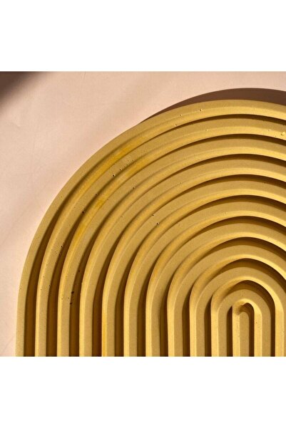 Orange Atelier Arch Large Concrete Decorative Presentation and Service Tray