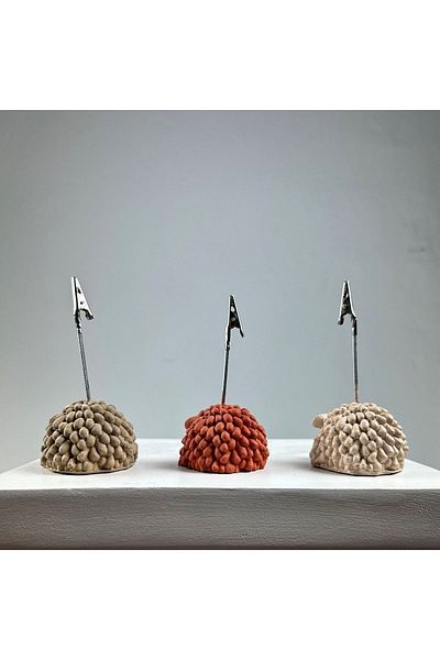 oasis decoration Lamb Note Holder Set of 3 (cream-terracota-paper bag)