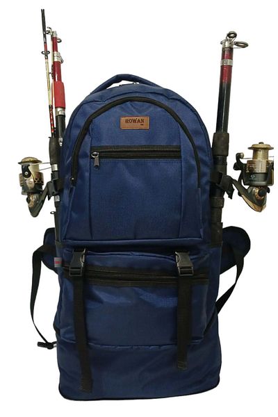 ROWAN ÇANTA Navy Blue Gusseted Rowan Mountaineer, Camping Fisherman and Travel Bag 70X34X27 cm