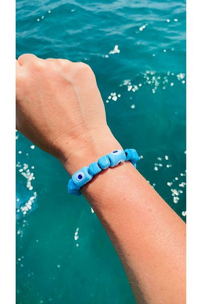 elamindunyasi Bodrum Bead Blue Bracelet